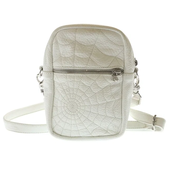 Chrome Hearts Takamini Spider Web Shoulder Bag White in White from The Reluxe