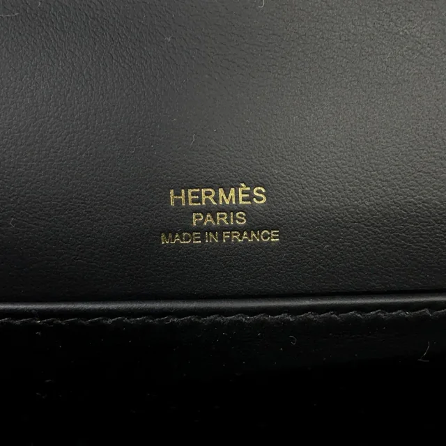 Hermès Geta Slim Black Epsom in Black Epsom leather from GALLERY RARE, photo 14 of 15