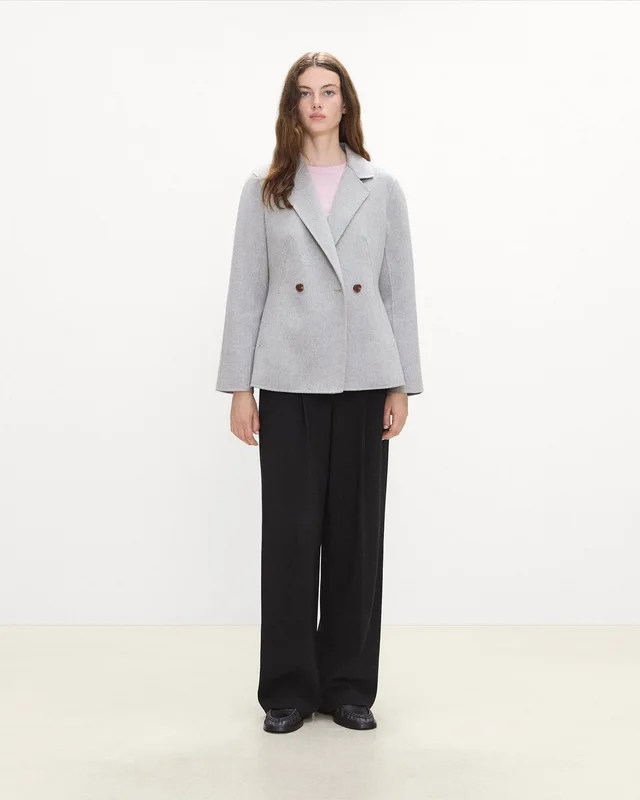 Theory Peplum Double-Breasted Blazer in Double-Face Wool-Cashmere from Theory, photo 1 of 1