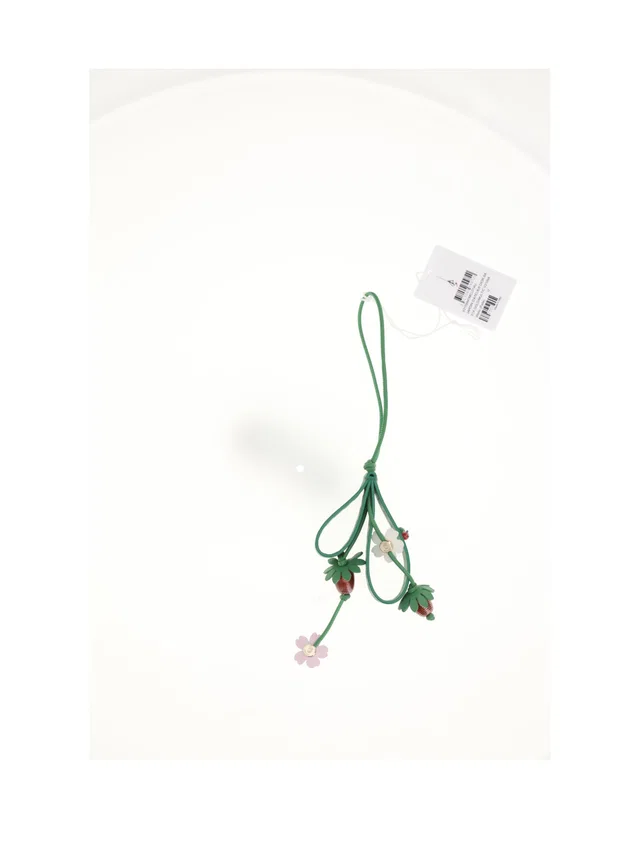 Dior Multicolor Floral Calf Leather Bag Charm — Gold (bos Taurus) Hand in Gold Calfskin from HEWI