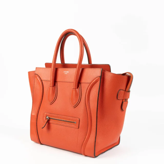 Celine Mini Luggage Tote in Red Leather from Labellov, photo 2 of 7