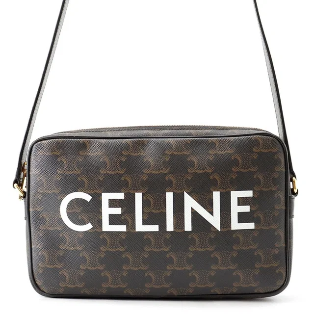 Celine Shoulder Bag Triomphe Horizontal in Leather from The Reluxe
