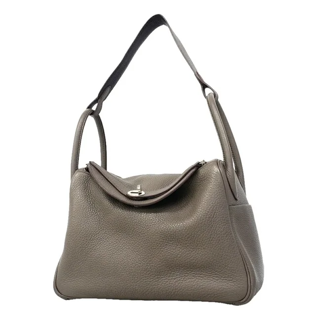Hermès Lindy 30 Verso Handbag in blue Clemence leather from Grailed