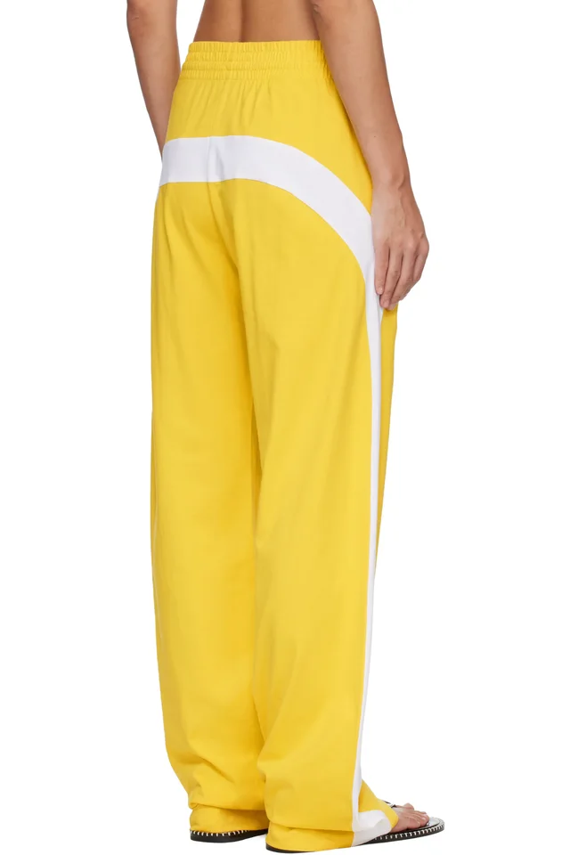 Dries Van Noten Yellow Contrasting Trousers, photo 3 of 4 from SSENSE