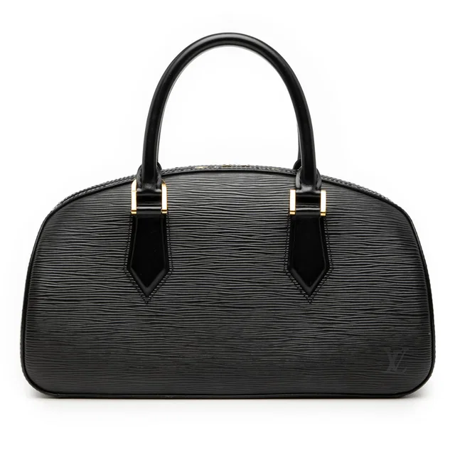Black Louis Vuitton Epi Jasmine Handbag in Black Leather from Designer Revival