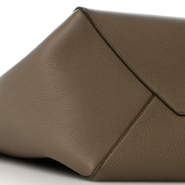 Celine Soft Grained Calfskin Medium Belt Cabas Phantom Taupe in Taupe Caviar leather from FASHIONPHILE, photo 10 of 12