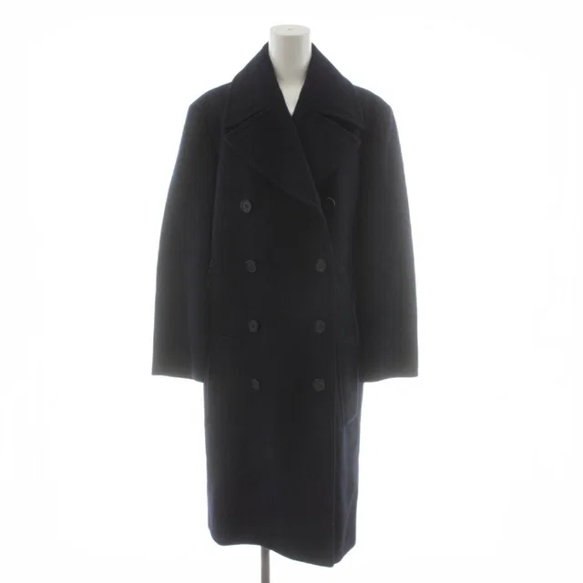 Celine Star Coat Long Length Wool 34 Navy 2 in Navy Wool from The Reluxe