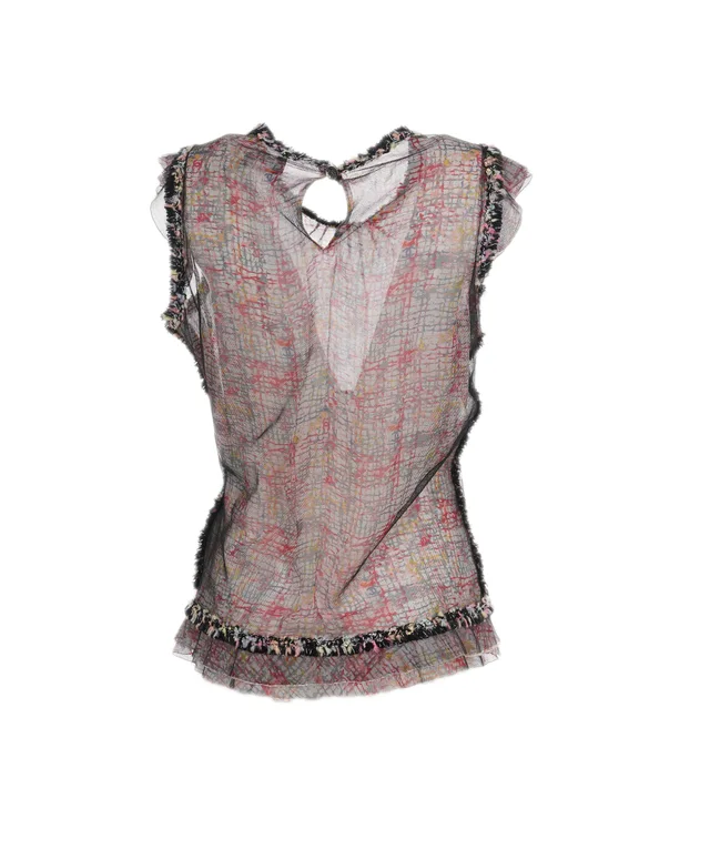 Chanel sheered water coloured vest in Tweed from Luxury Promise, photo 2 of 2