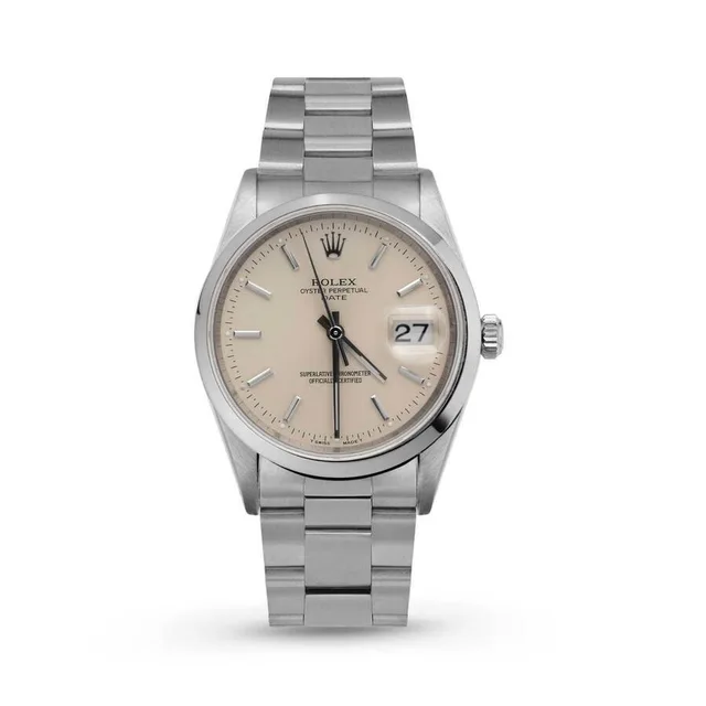 Rolex Date Automatic Chronometer Unisex Watch 15200 in gray|silver|white|neutral from Jomashop.com