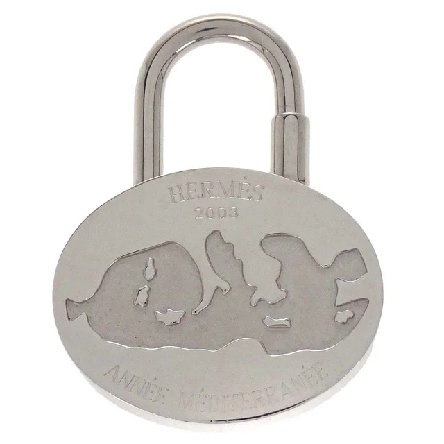 Hermès 2003 Mediterranean Cadena Padlock Silver Small Good in Silver from AMORE Vintage Tokyo