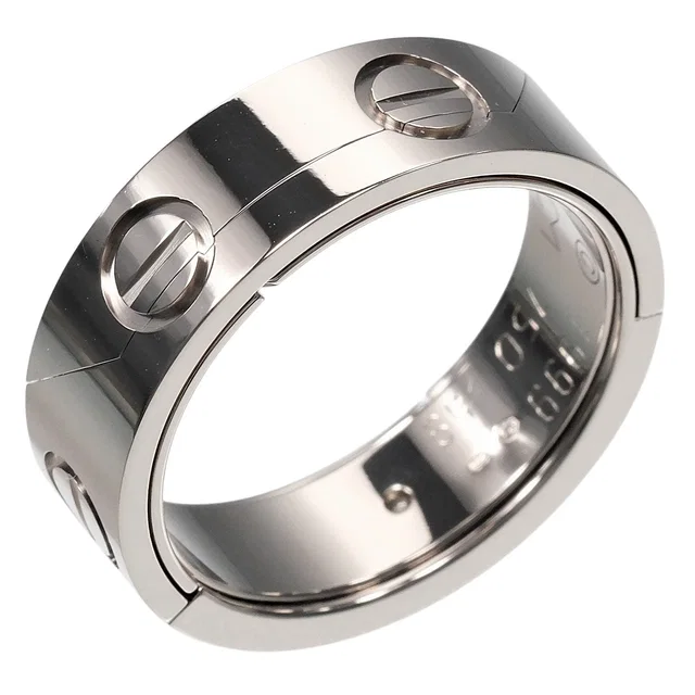 Cartier Astro Love Au750 White Gold Ring Size 19 in White from LuxUness
