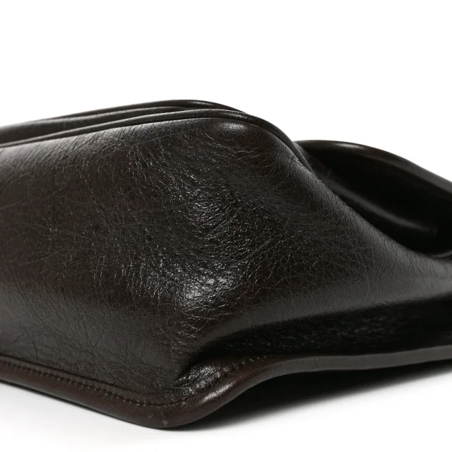 Saint Laurent Crinkled Calfskin Matelasse Monogram Medium Niki Chain Satchel Moka in Calfskin from FASHIONPHILE, photo 10 of 10