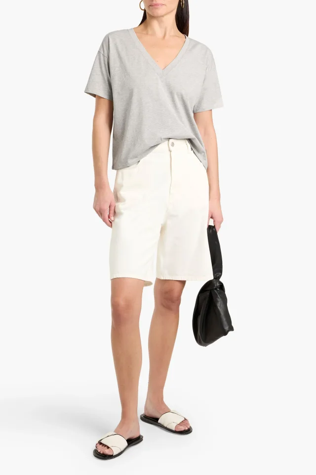 Loulou de Saison Loulou Studio Isu Organic Cotton Denim Shorts, photo 2 of 4 from THE OUTNET