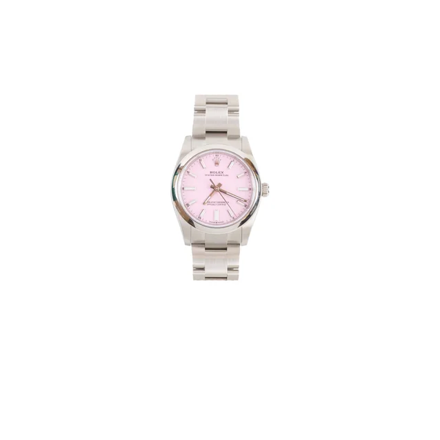 Rolex Oyster Perprtual 34mm Pink Dial 2026 - 124200 in Pink from The Purse Affair