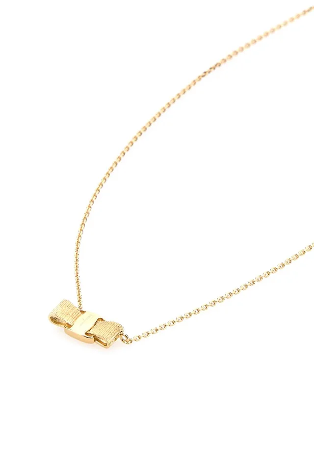 Ferragamo Fiocco Necklace — Gold Necklaces in Gold from HEWI, photo 2 of 2