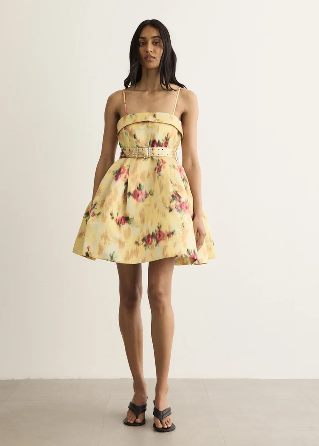 Ganni Printed Duchesse Bubble Mini Dress from Incu, photo 1 of 1