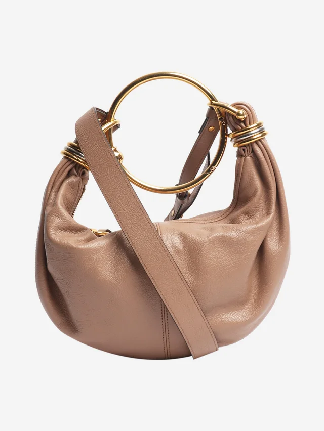 Chloé Neutral bracelet leather handbag in Leather from Sign of the Times