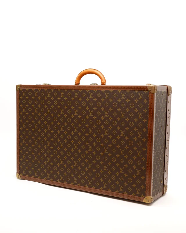 Louis Vuitton Monogram Alzer 75 Hard-sided Luggage Bag in Coated canvas from A Retro Tale, photo 2 of 12