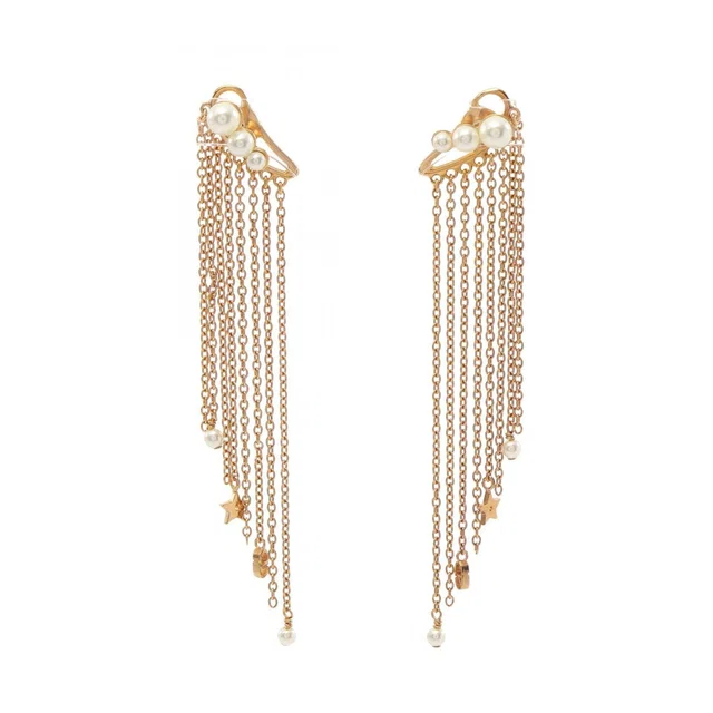 Dior Earrings Chain Gold in Gold from The Reluxe
