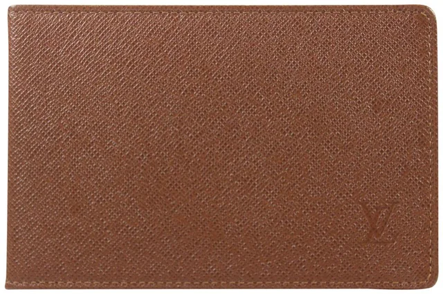 Louis Vuitton Brown ID Holder Card Wallet Insert in Brown Leather from Bagriculture