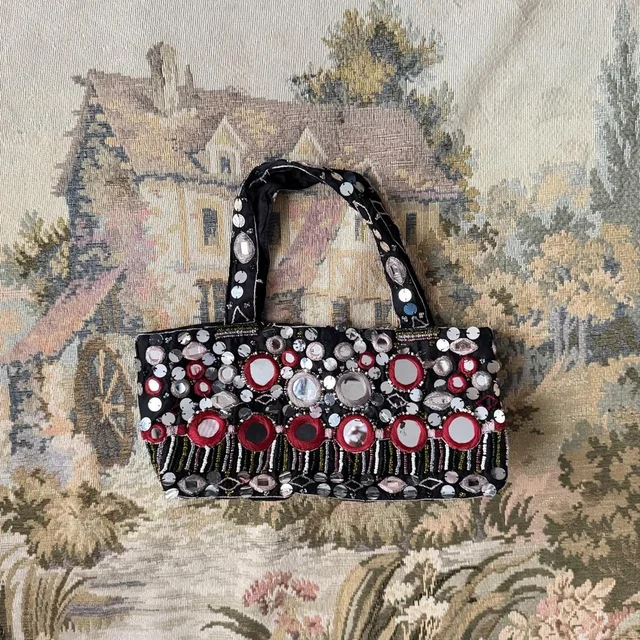 Moynat Women's Bag - Black/Multi in multicolor|black from Depop, photo 1 of 1