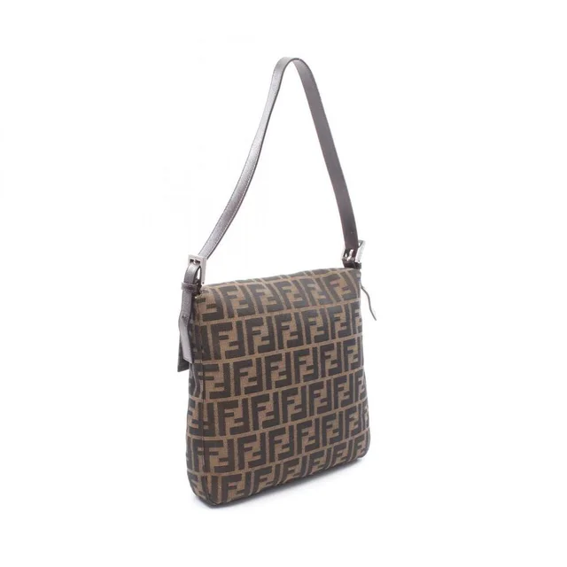 Fendi Zucca Shoulder Bag/Handbag, Canvas And Leather, Women's, Brown in brown|red Canvas from Poshmark, photo 2 of 9