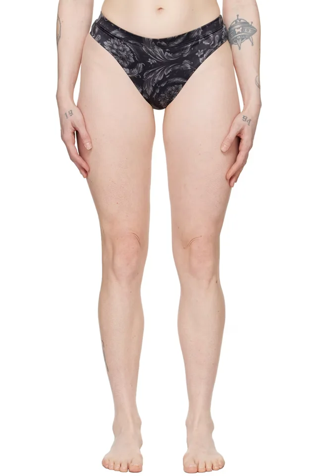 Versace Underwear Black Barocco Briefs, image 1 of 1 from SSENSE