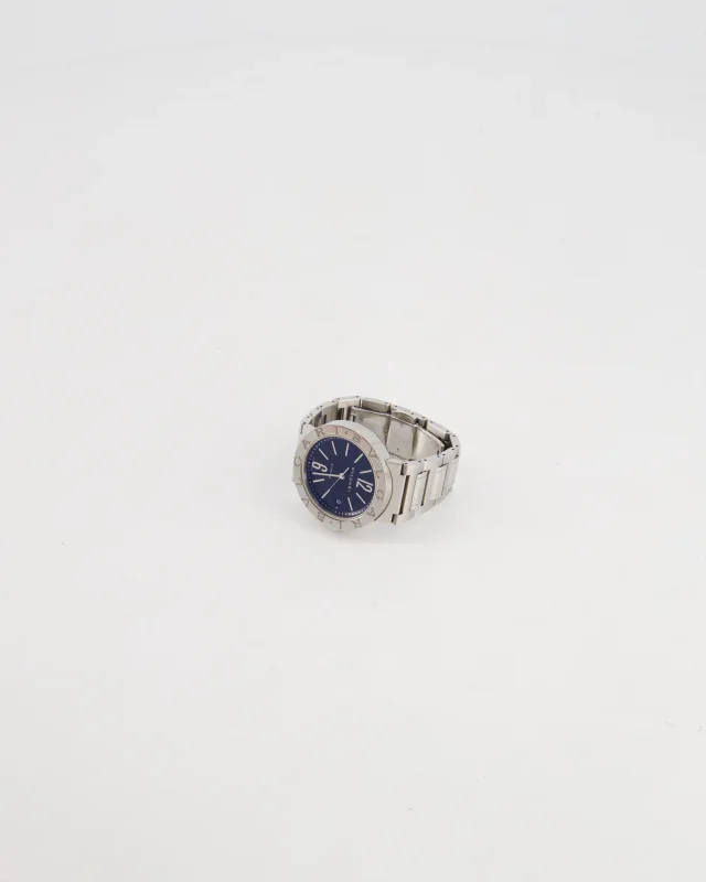 Bvlgari Stainless Steel BB 38 SS Automatic Watch With Black Face in Black from Sellier, photo 4 of 11