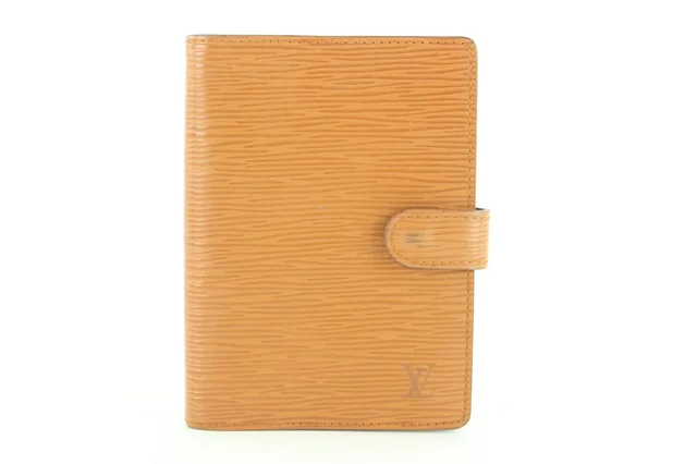 Louis Vuitton Brown Epi Leather Small Ring Agenda PM in Brown Leather from Bagriculture
