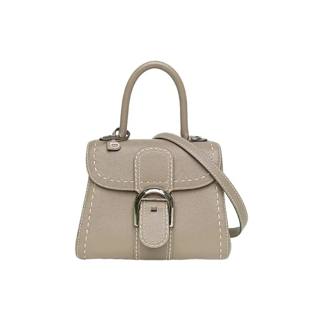 Delvaux Brillant Mini Leather Handbag Gray in Beige in white|neutral Leather from Grailed, photo 1 of 1