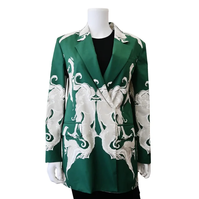 Valentino Garavani Metamorphose Siren Print Double-Breasted Blazer from Clotheshorse Anonymous