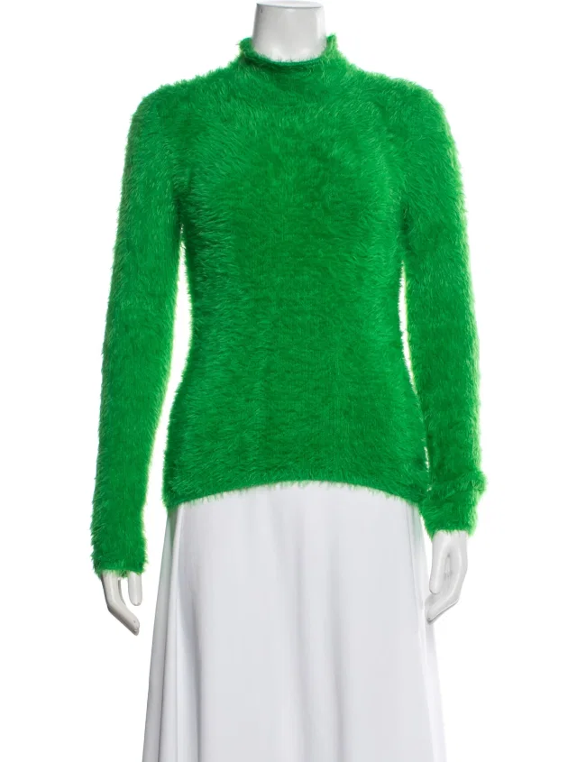 Stella McCartney Mock Neck Sweater in green from The RealReal