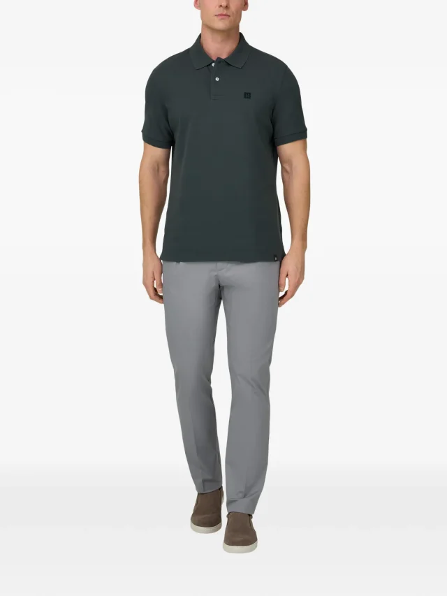 Boggi Milano regular fit cotton piqué polo shirt, photo 2 of 2 from FARFETCH