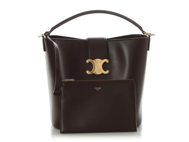 Celine Medium Deep Burgundy Louise in Burgundy Leather from Ann's Fabulous Finds, photo 2 of 10