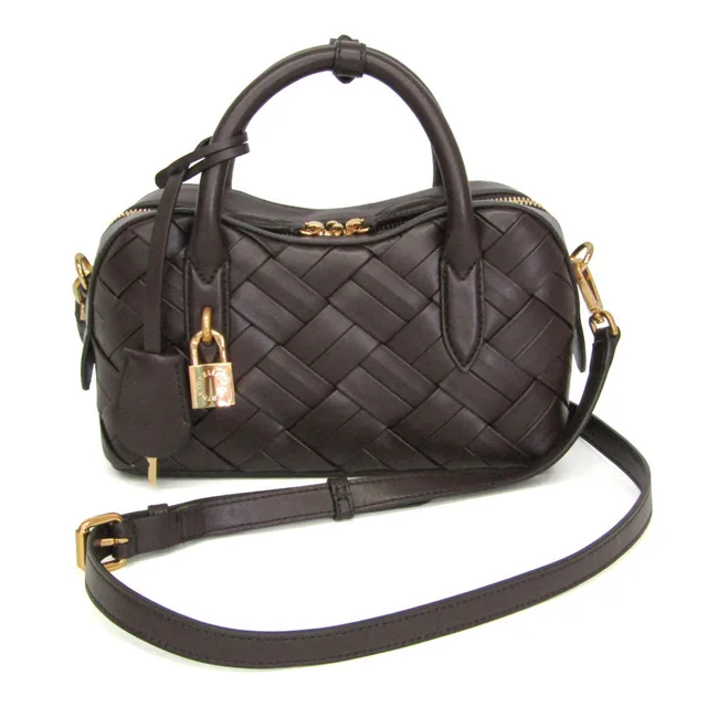 Stella McCartney Rider Crossbody Bag Women's Polyester Handbag,Shoulder Bag Dark Brown in Dark brown Polyester from Elady