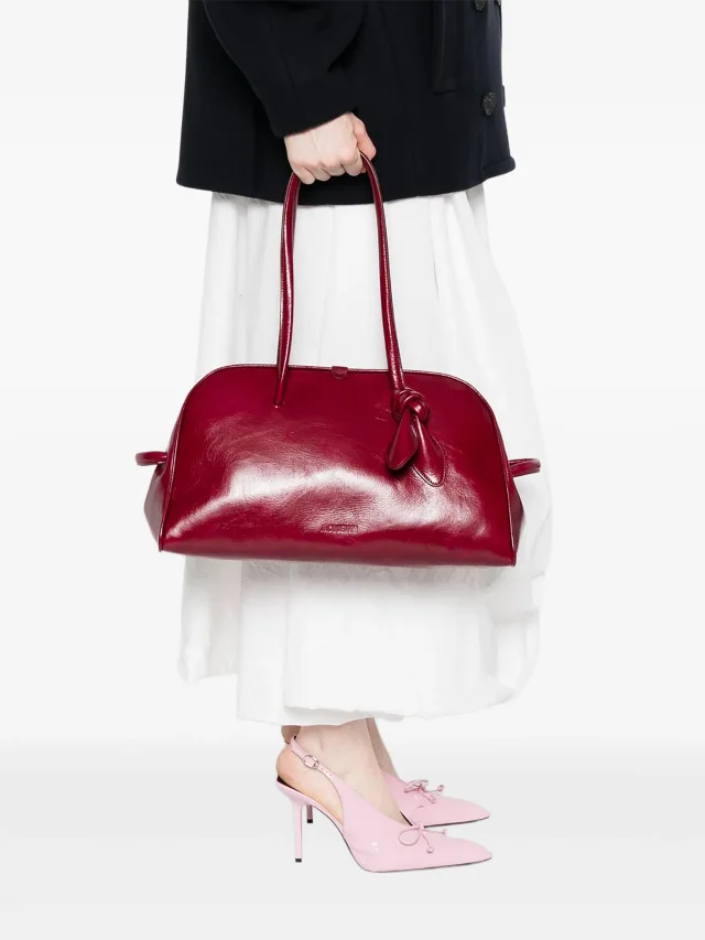 Jacquemus Le Turismo knot-detail leather shoulder bag, photo 2 of 2 from FARFETCH