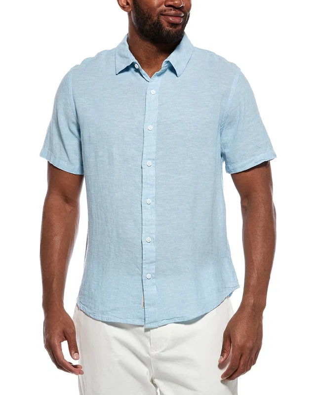 Onia Standard Linen-Blend Shirt, image 1 of 1 from Gilt