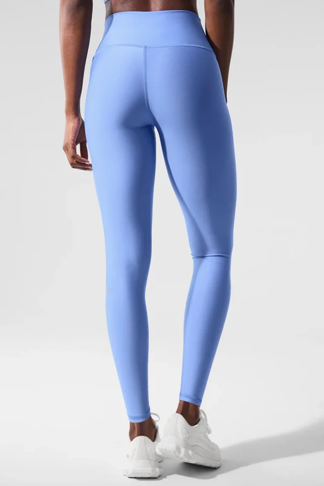 Alo Yoga 7/8 High-Waist Airlift Legging - Crystal Clear Blue in Crystal Clear Blue, photo 2 of 4 from Alo Yoga