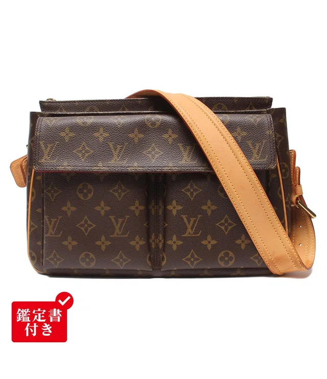 Louis Vuitton Shoulder Bag Viva-Cite GM Monogram in Leather from The Reluxe