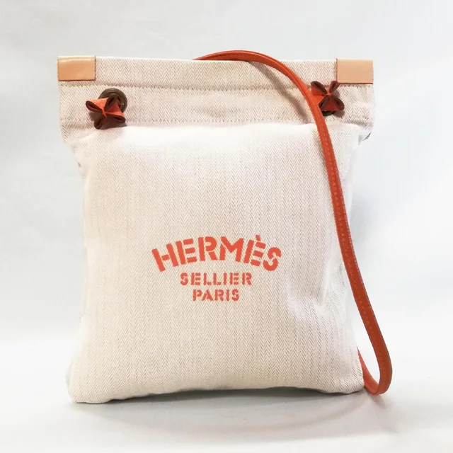 Hermès Aline PM Tote Bag Orange in Orange Canvas from The Reluxe