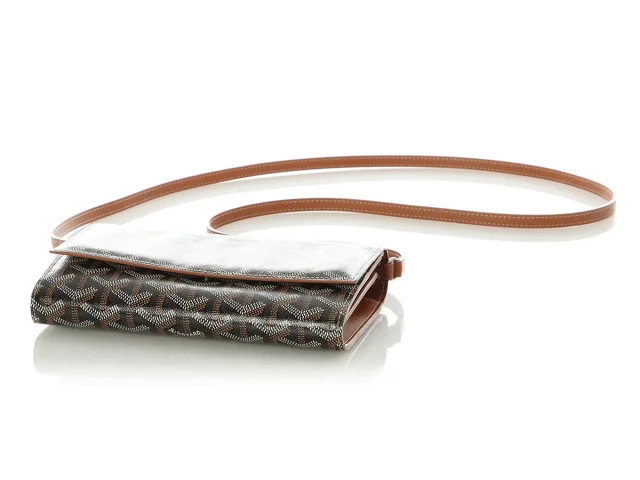 Goyard Black and Brown Varenne Wallet on Chain in Black Canvas from Ann's Fabulous Finds, photo 6 of 9