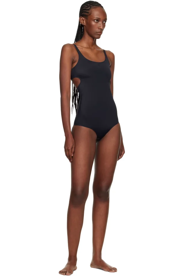 Courrèges Black Cut-Out Swimsuit, photo 4 of 4 from SSENSE