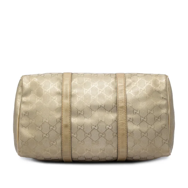 Gold Gucci Medium GG Imprime Joy Boston Bag in Gold Coated canvas from Designer Revival, photo 2 of 2