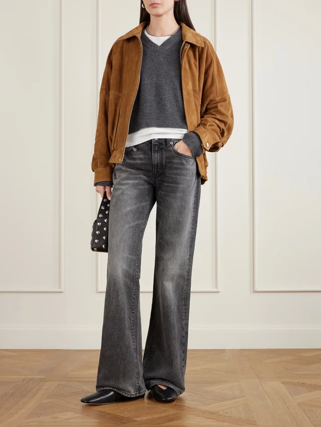 R13 Effie mid-rise straight-leg jeans in Black, photo 2 of 2 from NET-A-PORTER (Canada)