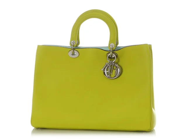 Dior Large Green Diorissimo Tote in Green Leather from Ann's Fabulous Finds, photo 3 of 10
