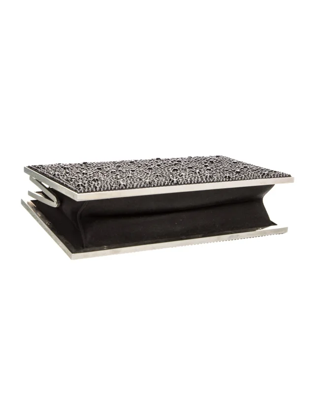 Judith Leiber Crystal Minaudière in black Leather from The RealReal, photo 5 of 6