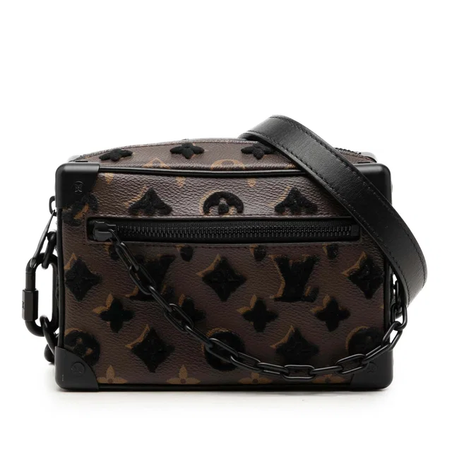 Brown Louis Vuitton Monogram Tuffetage Mini Soft Trunk Crossbody Bag in Brown Coated canvas from Designer Revival