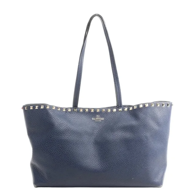 Valentino Garavani Rockstud Leather Shoulder Bag in blue Leather from Her-Age, photo 1 of 1