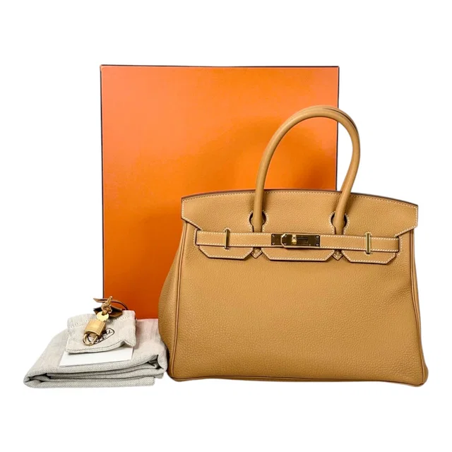 Hermès Birkin 30cm Bag in Togo Sand with GHW - Full Set - W Stamp in Togo leather from Luxury Promise