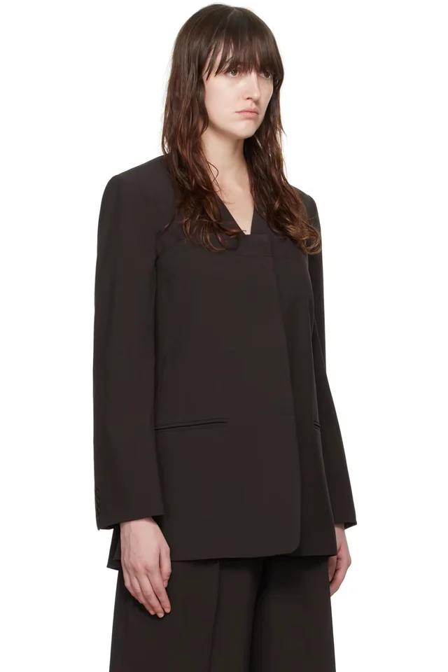 Beaufille Brown Bolero Blazer, photo 2 of 4 from SSENSE